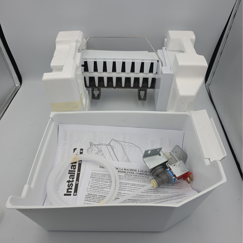 Whirlpool Refrigerator Ice Maker Assembly W11529131 for Model FDI1016, White